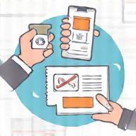 Illustration of receiving vignette confirmation/sticker